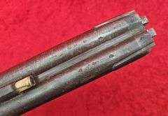 R. Hughes   Percussion Double  12 ga.   Shotgun