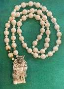 Netsuke Japanese Folklore Figurine with Beads