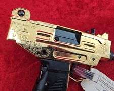 Cased & Engraved Action Arms Uzi Pistol