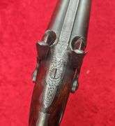 R. Hughes   Percussion Double  12 ga.   Shotgun
