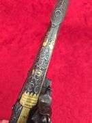 Fancy Gold Inlaid Flintlock Persian Trade Pistol