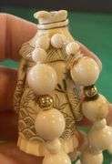 Netsuke Japanese Folklore Figurine with Beads