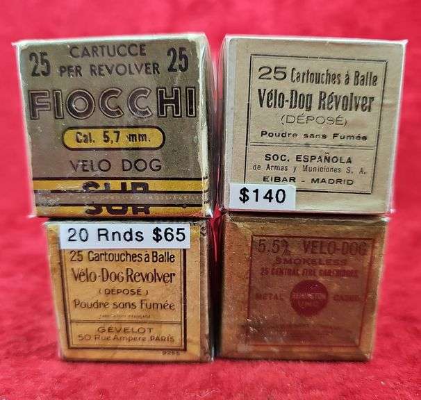 Lot of VELO-Dog Revolver Ammo
