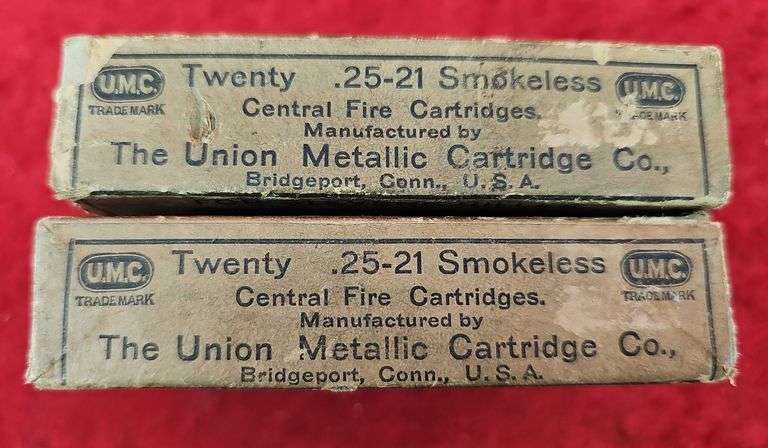 19 & 20 ct UMC 25-21 Ammo Boxes