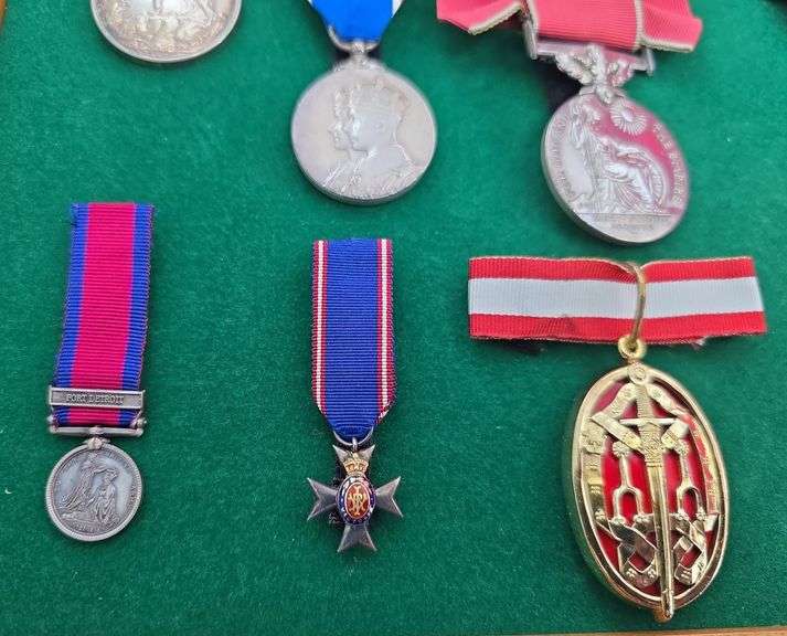 Display of 11 various British Military Medals