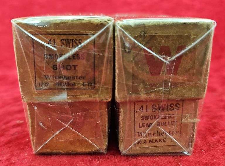 2 boxes of Winchester 41 Swiss Cartridges