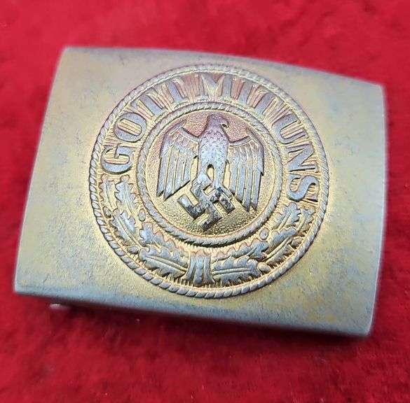 WWII German Army Buckle & Field Camo Rifle Cleaning Kit