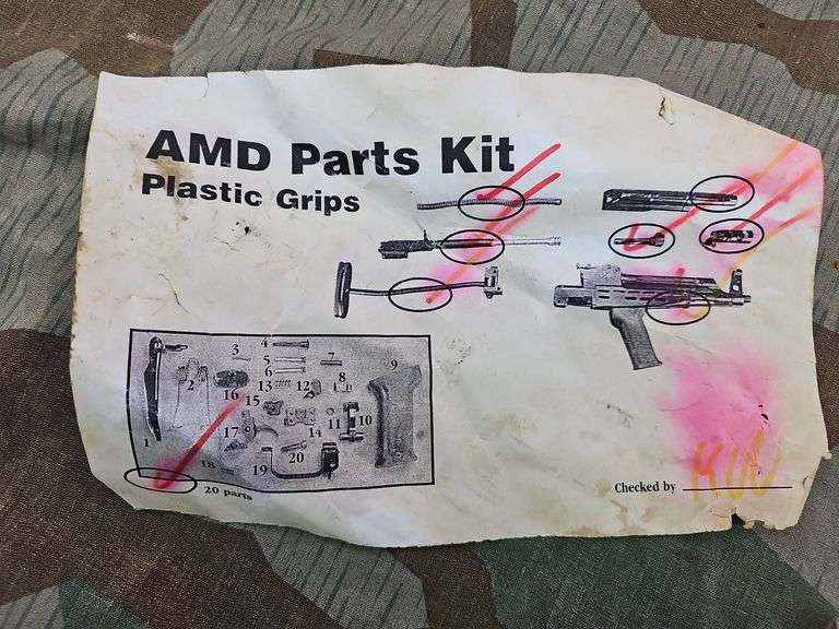AK47 Paratrooper AMD Torch Cut Parts Kit