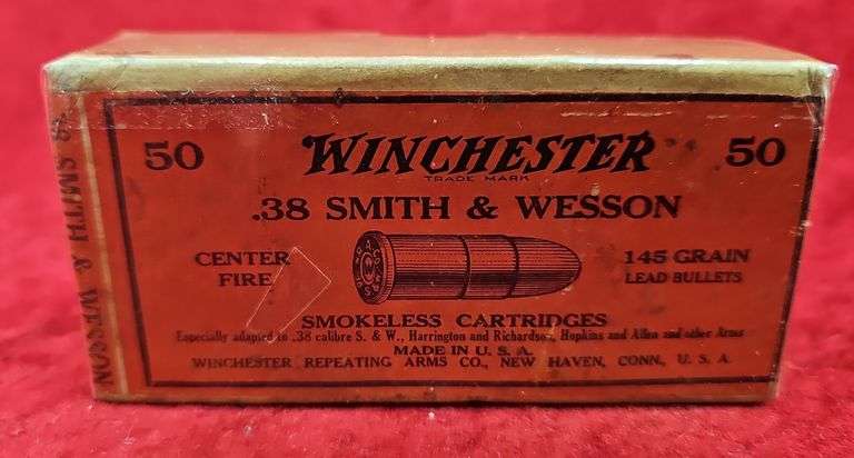 Full 2 pc Winchester 38 S&W Boxes