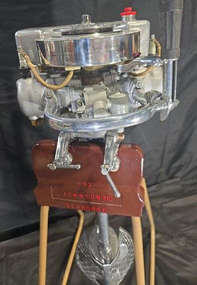 Restored Johnson Model 210 3.3 HP Engine & Stand