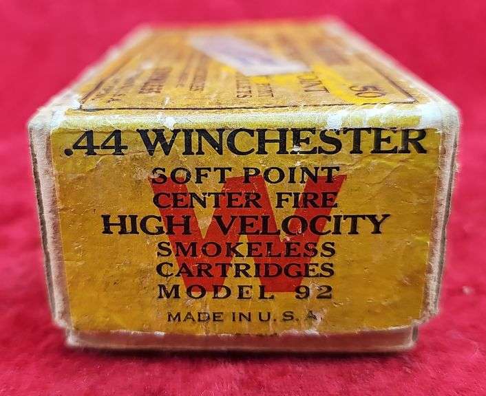 Full box of Winchester 44 Soft Point Bullets