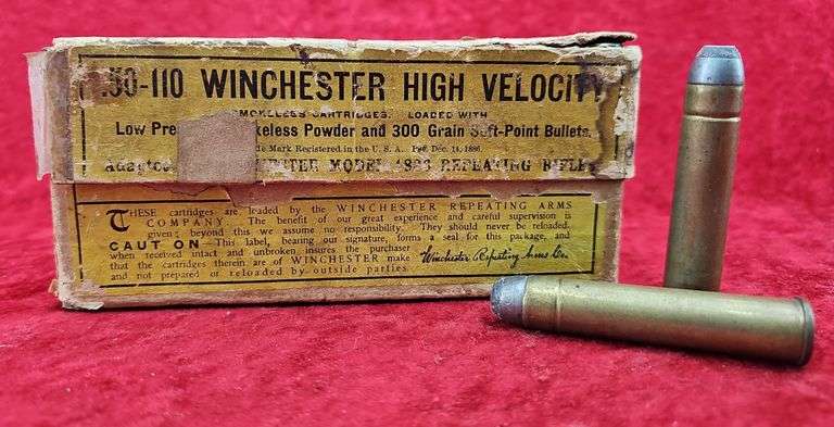 17 rounds of Winchester 50-110 Ammo in box
