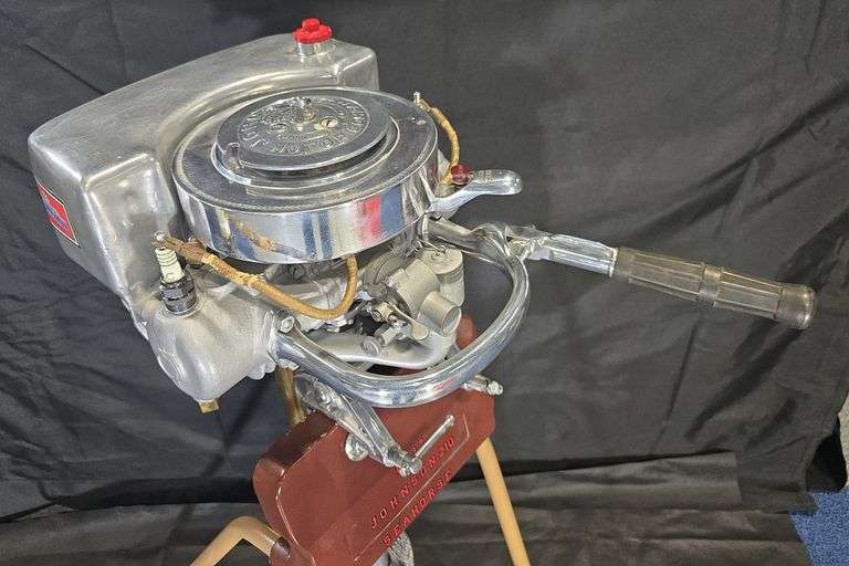 Restored Johnson Model 210 3.3 HP Engine & Stand