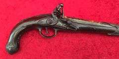 Fancy Gold Inlaid Flintlock Persian Trade Pistol