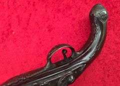 Fancy Gold Inlaid Flintlock Persian Trade Pistol