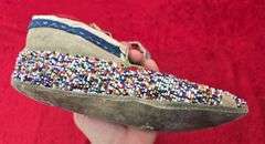 Pair of Beaded Indian Moccasins