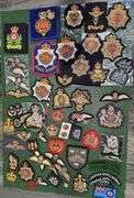 large grouping of British & Canadian Military Patches, Badges & Insignia