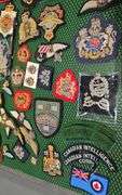 large grouping of British & Canadian Military Patches, Badges & Insignia