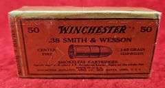 Full 2 pc Winchester 38 S&W Boxes