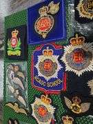 large grouping of British & Canadian Military Patches, Badges & Insignia