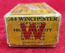 Full box of Winchester 44 Soft Point Bullets