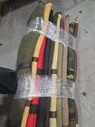 A lot of 10 soft rifle cases