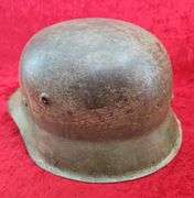 WWII German Field Camo M42 Helmet & Lunch Pail