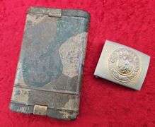 WWII German Army Buckle & Field Camo Rifle Cleaning Kit