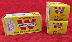 3 boxes 150 rounds of Winchester Super Speed 22 Long Ammo