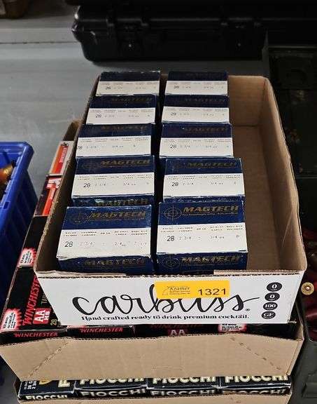 approx. 1,200 ct assorted 28 ga. Target Ammo - Kramer Auction LLC
