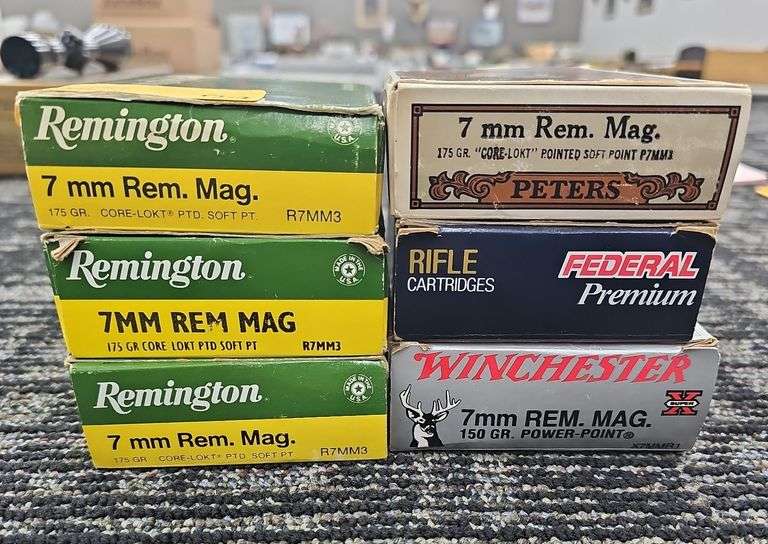 120 ct 7MM Remington Mag Ammo