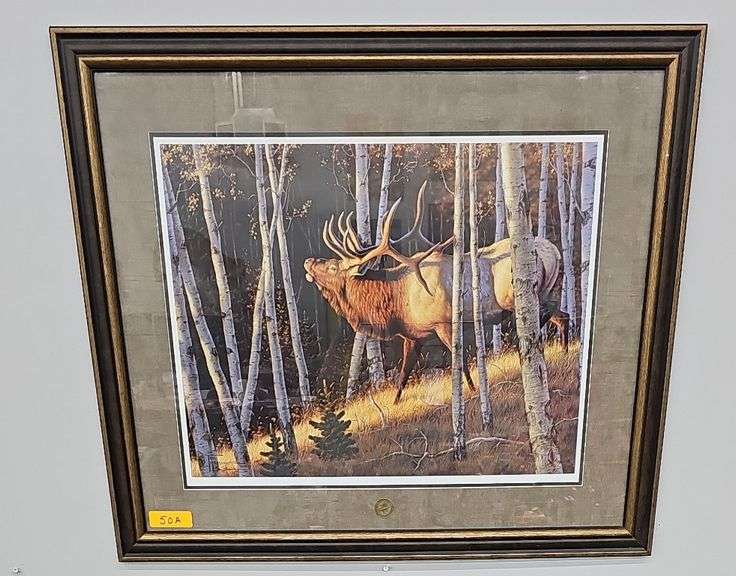 Framed Elk Print