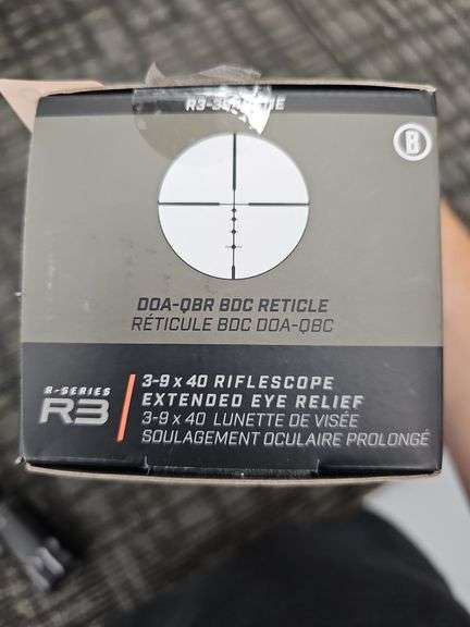 New Bushnell R3-9x40 Rifle Scope w/box - Kramer Auction LLC