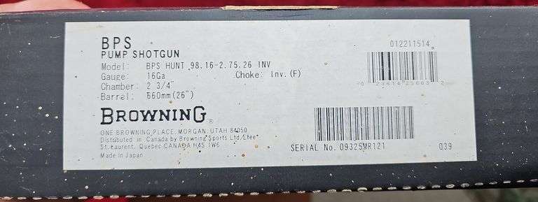 Browning   BPS Hunter   16 ga.   Pump