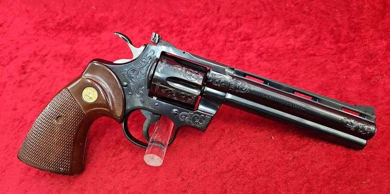 Colt  Engraved Python  357 Magnum   Revolver