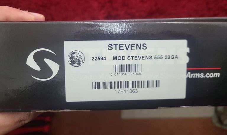 Stevens  Model 555  28 ga.   O/U Shotgun