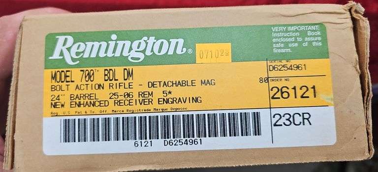 Remington   Model 700BDL DM Engraved  25-06  Rifle