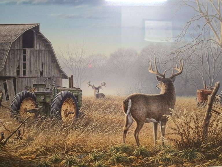 Larry Zach "Old Rivals" Whitetail Print