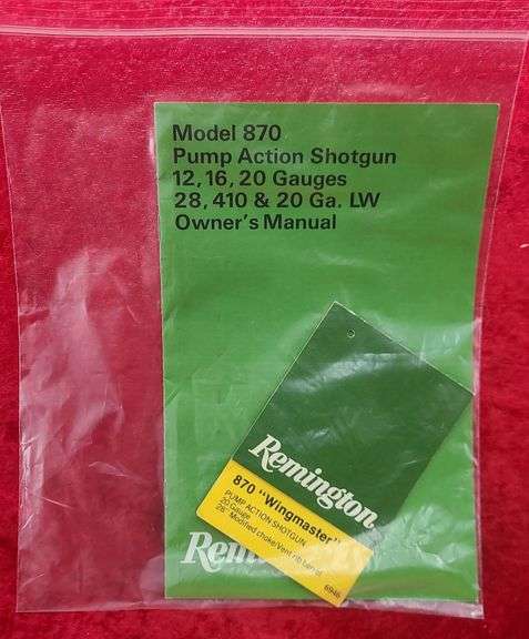 Remington   870 Wingmaster   20 ga.   Shotgun