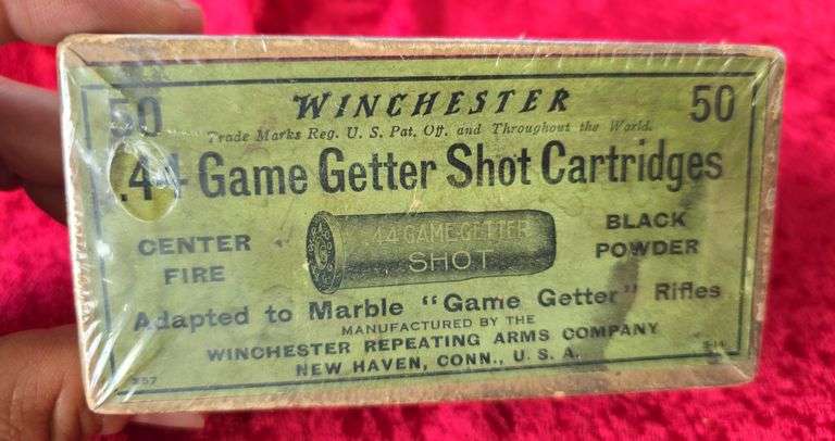 Box of Winchester 44 Game Getter Shot Cartridges