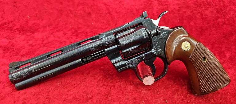 Colt  Engraved Python  357 Magnum   Revolver