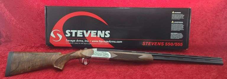 Stevens  Model 555  28 ga.   O/U Shotgun