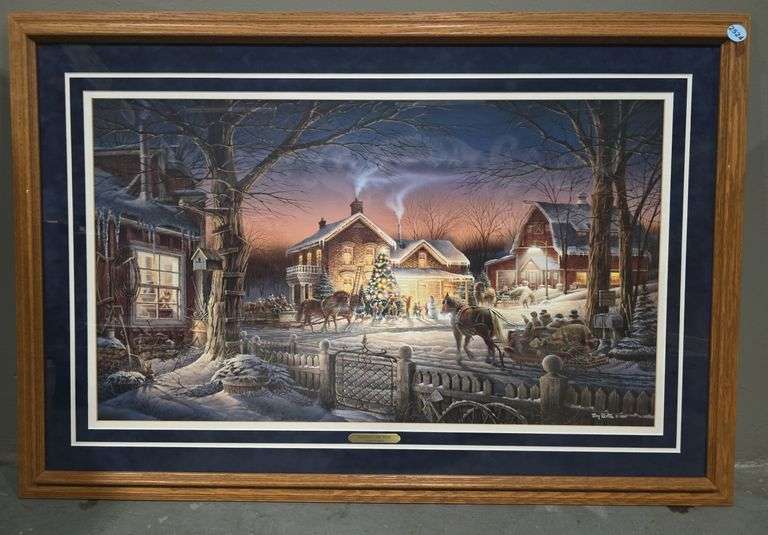 Terry Redlin Trimming the Tree framed Print