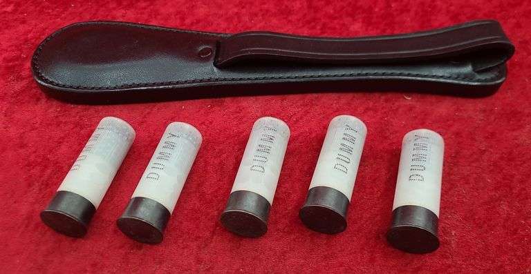 lot of 5 Dummy 12 ga. Rounds & a Black Jack