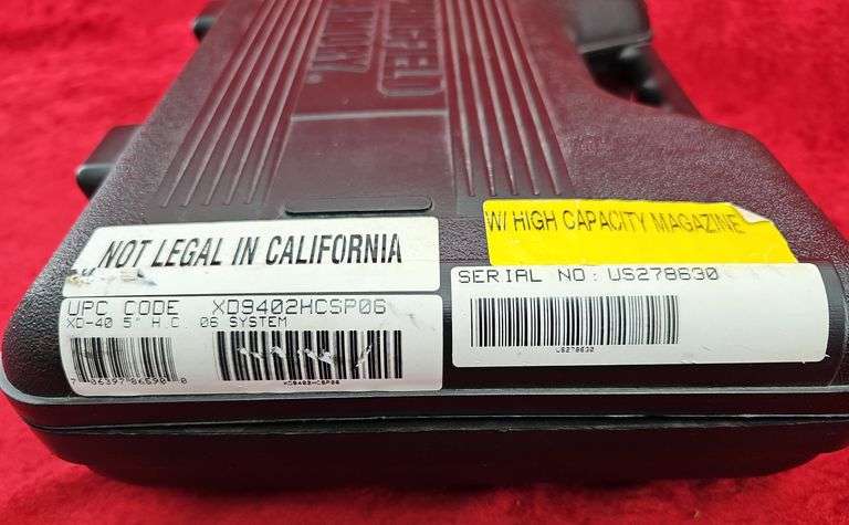 Springfield Armory  XD Tactical   40 cal.   Pistol