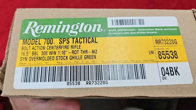 Remington  Model 700 SPS Tactical   308 cal.   Rifle