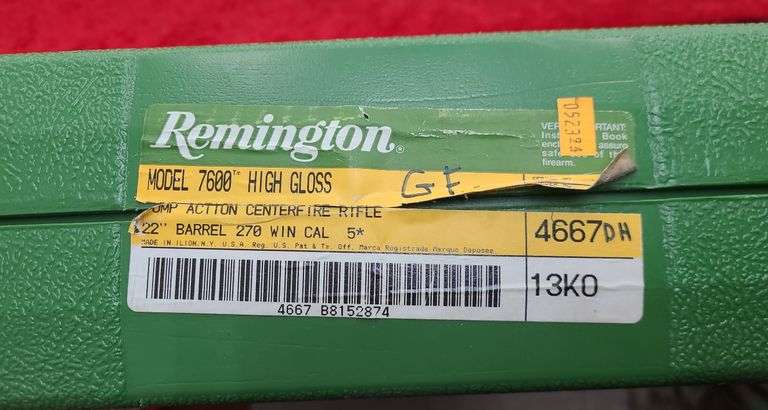 Remington   Model 7600  270 cal.   Spec. Edition Rifle