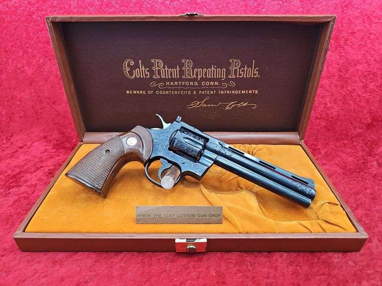 Colt  Engraved Python  357 Magnum   Revolver