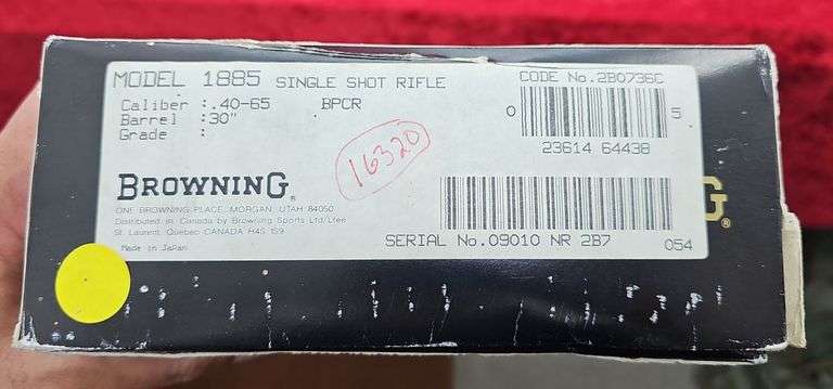 Browning  1885 Black Powder  40-65  Rifle