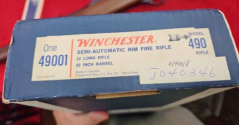 Winchester  Model 490  22LR  Rifle